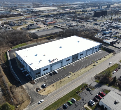 Aerial view of building