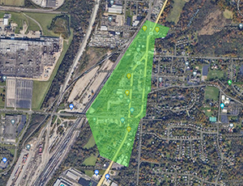 Map of Northern Lights Community Entertainment District